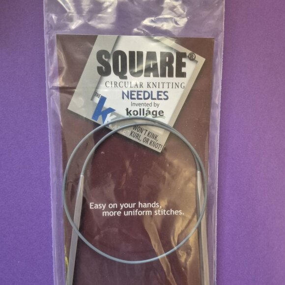 Kollage Square tipped circular knitting needles --Two pairs- Size 8 and Size 3 - Picture 3 of 6